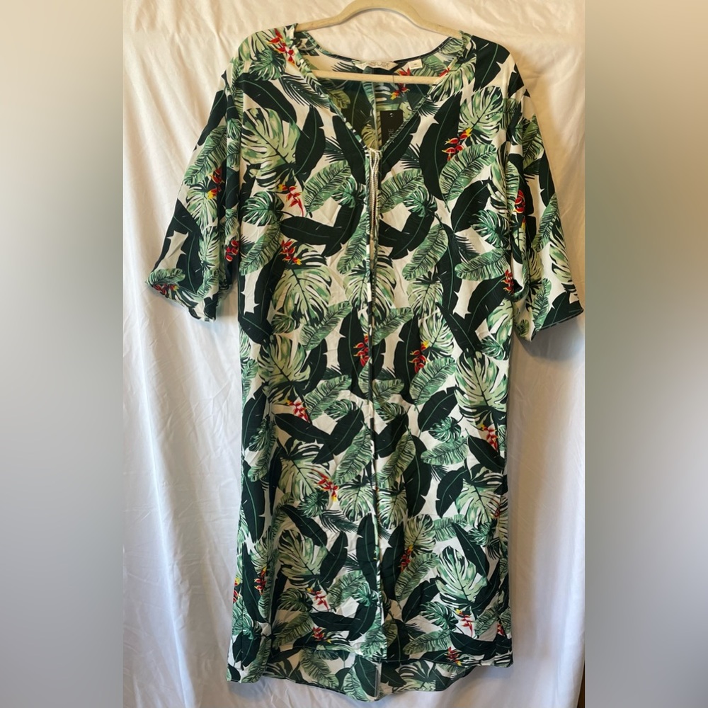 🎀 Rachel Zoe | Palm Print Caftan